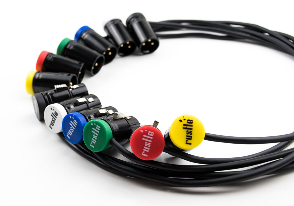 Rustle Low Profile XLR TEST -Male to Female 3 Pin Microphone Cable For Field Recording