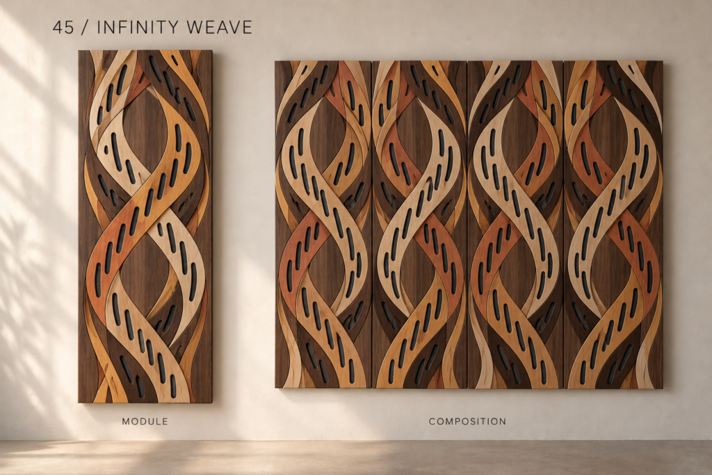 Infinity Weave acoustic panel concept