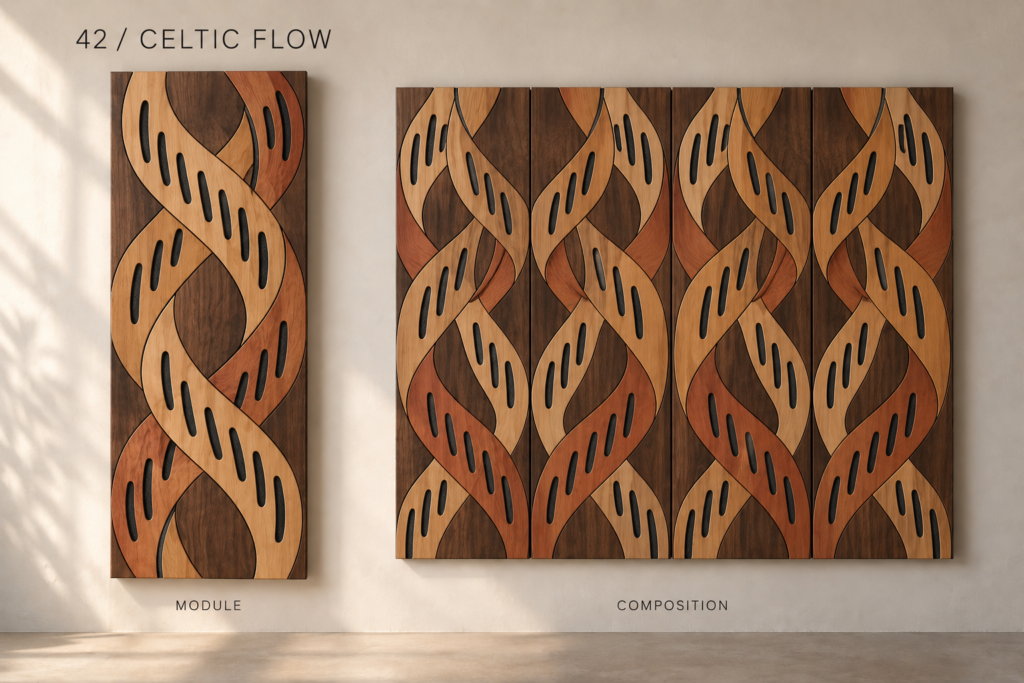 Celtic Flow acoustic panel concept