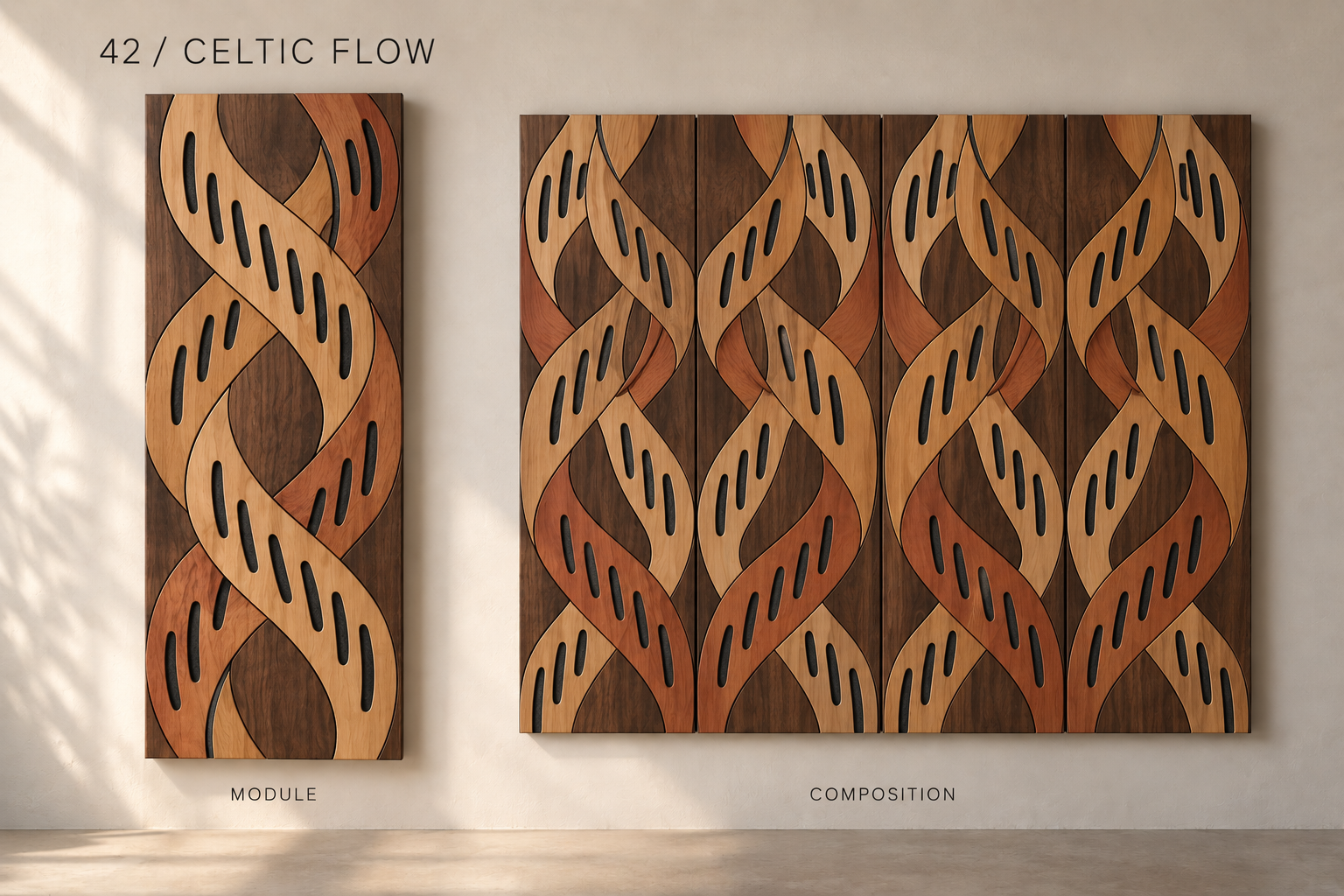 Celtic Flow acoustic panel concept